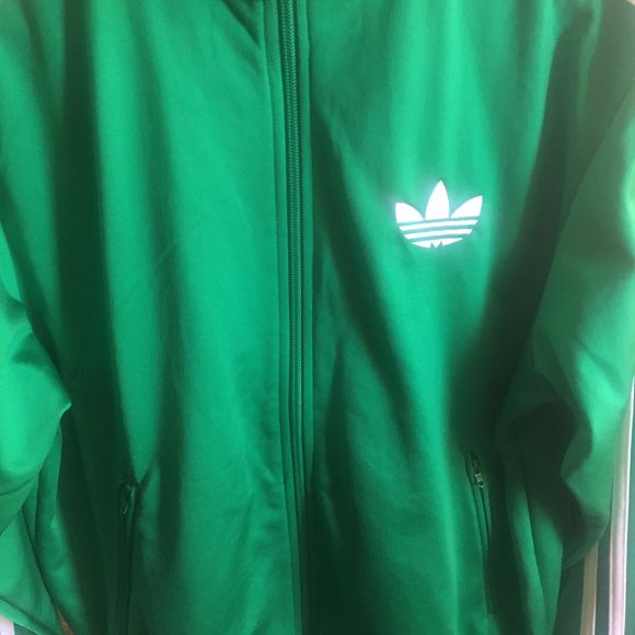 NWT Adidas Firebird Emerald Green Track Jacket Size S - Picture 6 of 7
